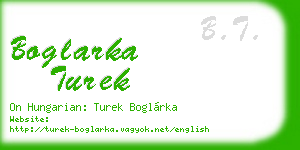 boglarka turek business card